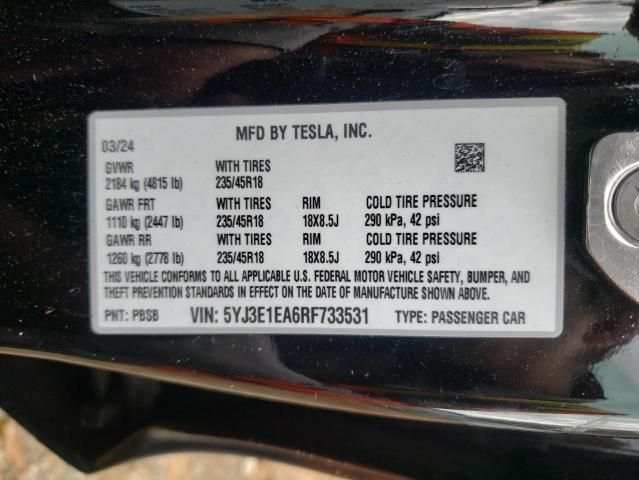 2024 Tesla Model 3