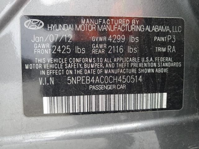 2012 Hyundai Sonata GLS