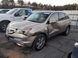 Salvage cars for sale at Exeter, RI auction: 2007 Acura MDX Technology