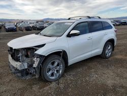 Salvage cars for sale at Helena, MT auction: 2015 Toyota Highlander Limited