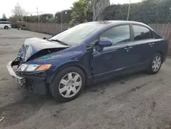 Salvage cars for sale at San Martin, CA auction: 2010 Honda Civic LX