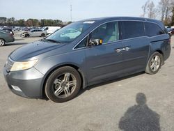 Salvage cars for sale at Dunn, NC auction: 2012 Honda Odyssey Touring