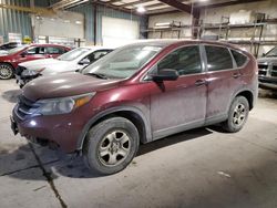 Salvage cars for sale at Eldridge, IA auction: 2013 Honda CR-V LX