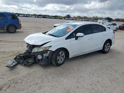 Salvage cars for sale at San Antonio, TX auction: 2014 Honda Civic LX