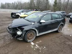 Salvage cars for sale at Cookstown, ON auction: 2018 Volkswagen Golf Alltrack S