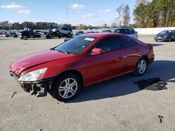 Salvage cars for sale at Dunn, NC auction: 2007 Honda Accord LX