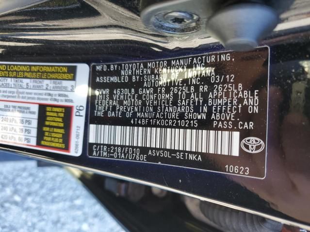 2012 Toyota Camry Base