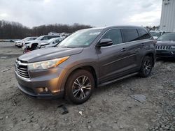 Vehiculos salvage en venta de Copart Windsor, NJ: 2016 Toyota Highlander XLE