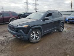 Jeep salvage cars for sale: 2015 Jeep Cherokee Trailhawk