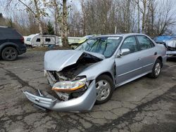 Salvage cars for sale at Portland, OR auction: 2002 Honda Accord EX