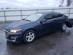 Chevrolet salvage cars for sale: 2018 Chevrolet Malibu LS