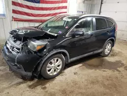 Salvage cars for sale at Lyman, ME auction: 2012 Honda CR-V EXL