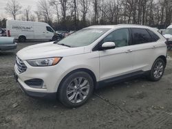 Salvage cars for sale at Waldorf, MD auction: 2019 Ford Edge Titanium