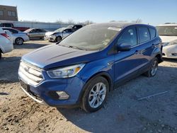 Salvage cars for sale at Kansas City, KS auction: 2017 Ford Escape SE