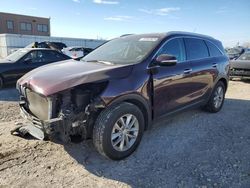 Salvage cars for sale at Kansas City, KS auction: 2018 KIA Sorento LX