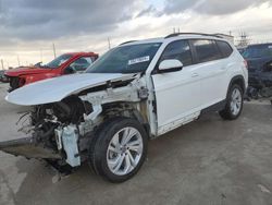 Salvage cars for sale at Haslet, TX auction: 2021 Volkswagen Atlas SE