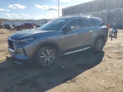 Salvage cars for sale at Fredericksburg, VA auction: 2023 Infiniti QX60 Sensory