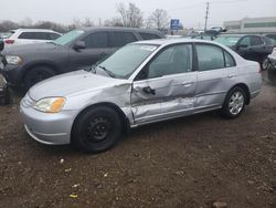 Salvage cars for sale at Chicago Heights, IL auction: 2002 Honda Civic EX