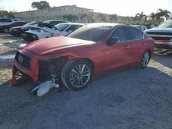 Infiniti salvage cars for sale: 2021 Infiniti Q50 Luxe