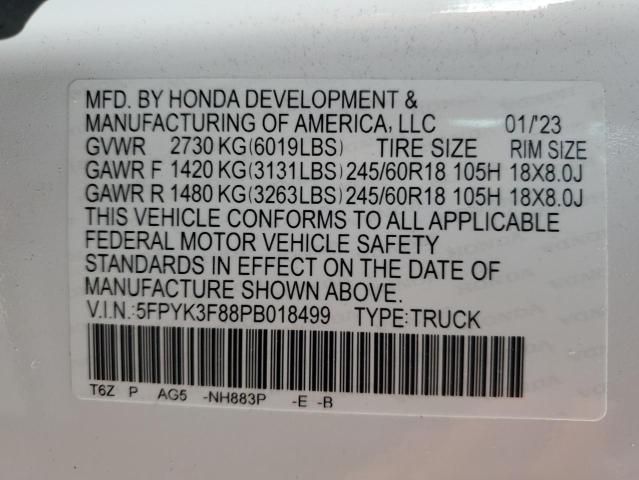 2023 Honda Ridgeline Black Edition