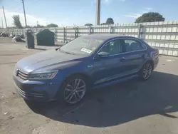 Volkswagen salvage cars for sale: 2017 Volkswagen Passat R-Line