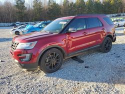 Salvage cars for sale at Gainesville, GA auction: 2017 Ford Explorer XLT