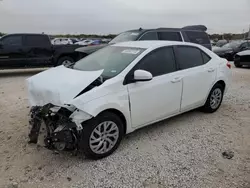 Salvage cars for sale at San Antonio, TX auction: 2019 Toyota Corolla L