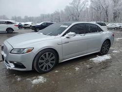 2017 Lincoln Continental Reserve en venta en Ellwood City, PA