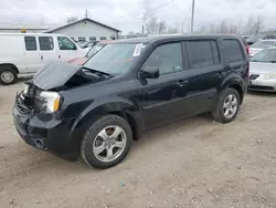 Salvage cars for sale at Pekin, IL auction: 2013 Honda Pilot EXL