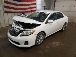 Salvage cars for sale at Lyman, ME auction: 2012 Toyota Corolla Base