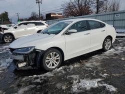 Salvage cars for sale at New Britain, CT auction: 2015 Chrysler 200 Limited