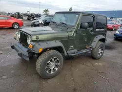 2006 Jeep Wrangler / TJ SE en venta en Woodhaven, MI