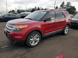 Salvage cars for sale at Denver, CO auction: 2015 Ford Explorer XLT