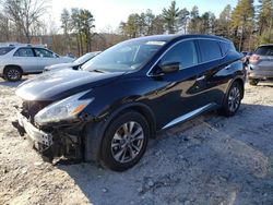 Salvage cars for sale at West Warren, MA auction: 2017 Nissan Murano S