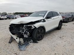 Salvage cars for sale at Houston, TX auction: 2022 Infiniti QX50 Luxe