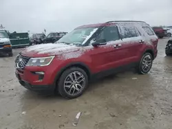 Salvage cars for sale at Indianapolis, IN auction: 2018 Ford Explorer Sport