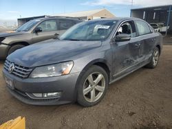 Salvage cars for sale at Brighton, CO auction: 2013 Volkswagen Passat SEL