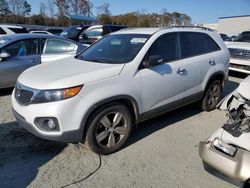 Salvage cars for sale at Spartanburg, SC auction: 2013 KIA Sorento EX