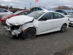 Salvage cars for sale at East Granby, CT auction: 2021 Honda Civic LX