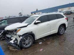 2018 Toyota Highlander SE en venta en Woodhaven, MI