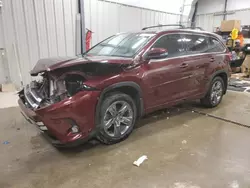 Salvage cars for sale at Casper, WY auction: 2018 Toyota Highlander Limited