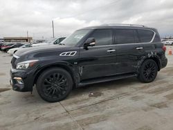 Salvage cars for sale at Grand Prairie, TX auction: 2017 Infiniti QX80 Base