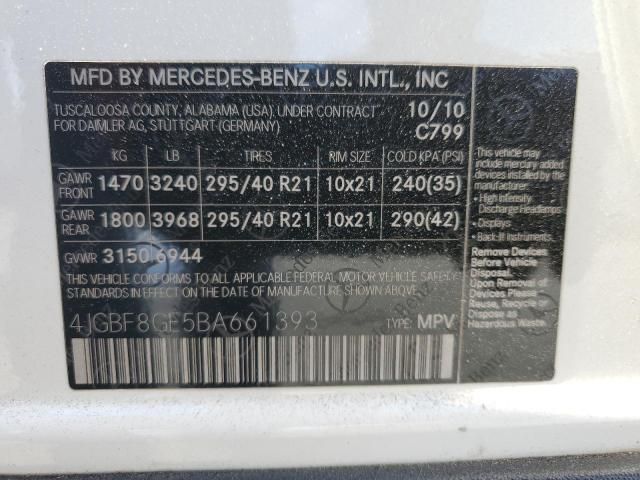 2011 Mercedes-Benz GL 550 4matic