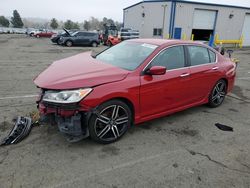 Salvage cars for sale at Vallejo, CA auction: 2016 Honda Accord Sport