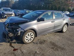 Salvage cars for sale from Copart Exeter, RI: 2019 Toyota Corolla L