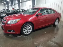 Salvage cars for sale at Ham Lake, MN auction: 2013 Chevrolet Malibu 3LT