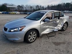 Salvage cars for sale at Charles City, VA auction: 2008 Honda Accord EXL