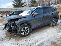 Salvage cars for sale at Davison, MI auction: 2021 Nissan Rogue SV