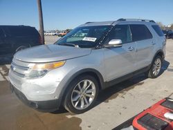 Salvage cars for sale from Copart Grand Prairie, TX: 2012 Ford Explorer Limited