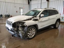 Salvage cars for sale at Franklin, WI auction: 2015 Jeep Cherokee Limited